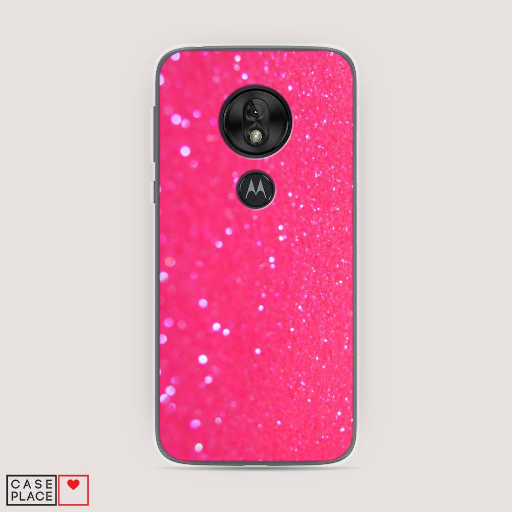 

Чехол Awog "Малиновые блестки рисунок" для Motorola Moto G7 Play