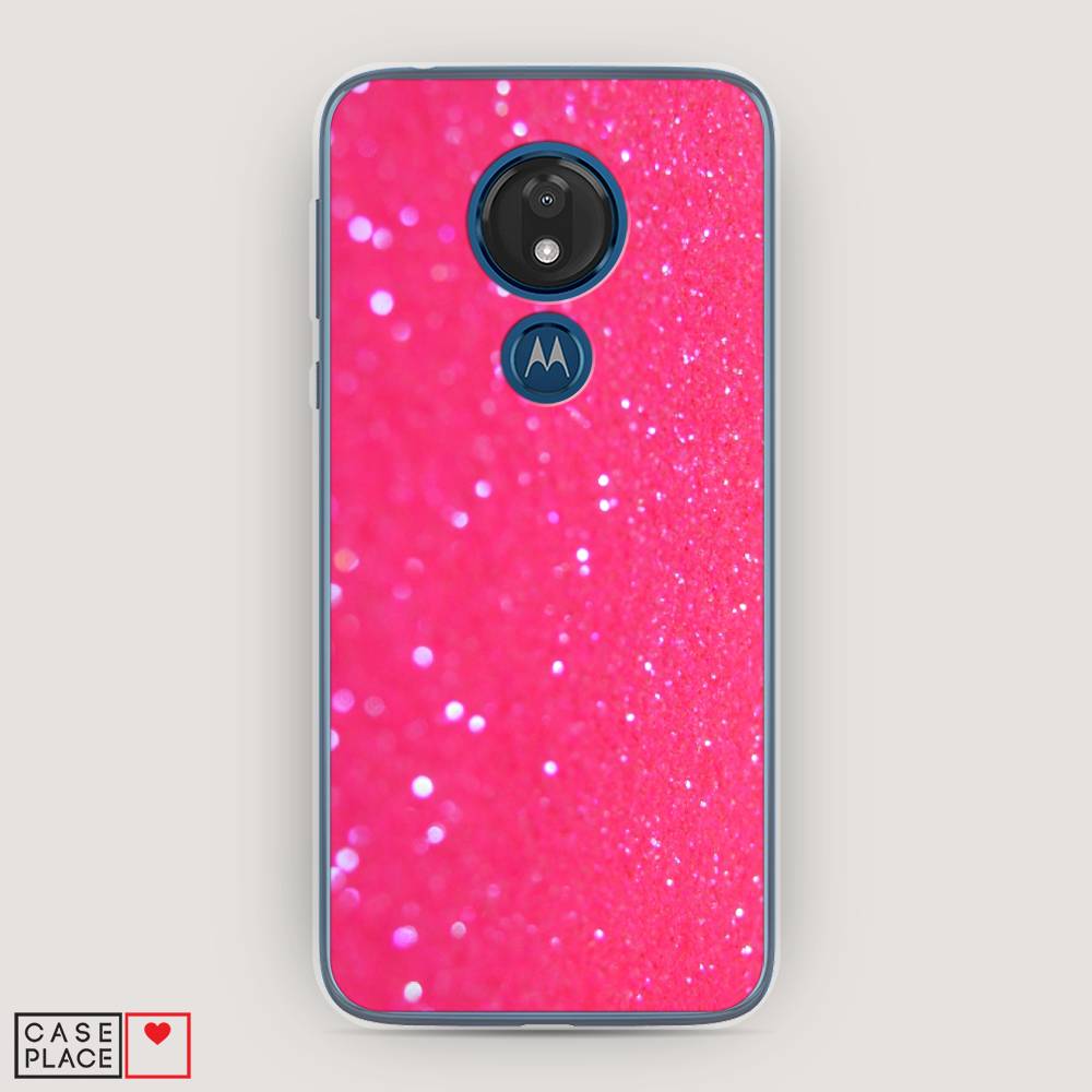 

Чехол Awog "Малиновые блестки рисунок" для Motorola Moto G7