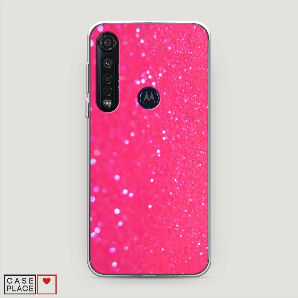 

Чехол Awog "Малиновые блестки рисунок" для Motorola Moto G8 Plus