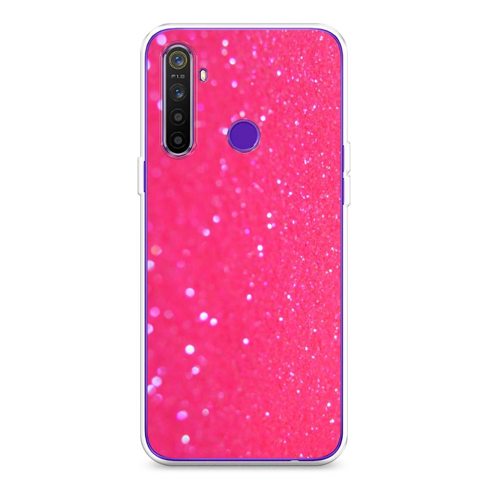 

Чехол Awog "Малиновые блестки рисунок" для Realme 5