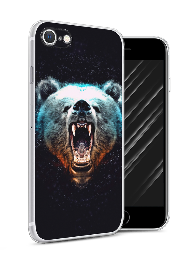 

Чехол Awog на Apple iPhone 7 / Айфон 7 "Медведь", Разноцветный, 10650-2
