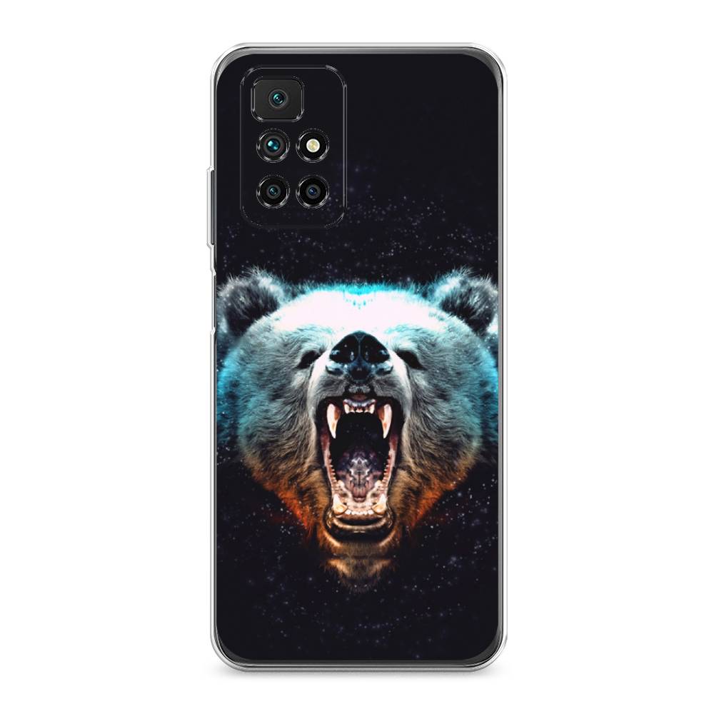 

Чехол Awog на Xiaomi Redmi 10 "Медведь", Разноцветный, 311350-2