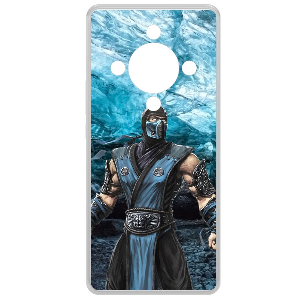 

Чехол-накладка Krutoff Clear Case Мортал Комбат. Саб Зиро для Honor X9b, Прозрачный