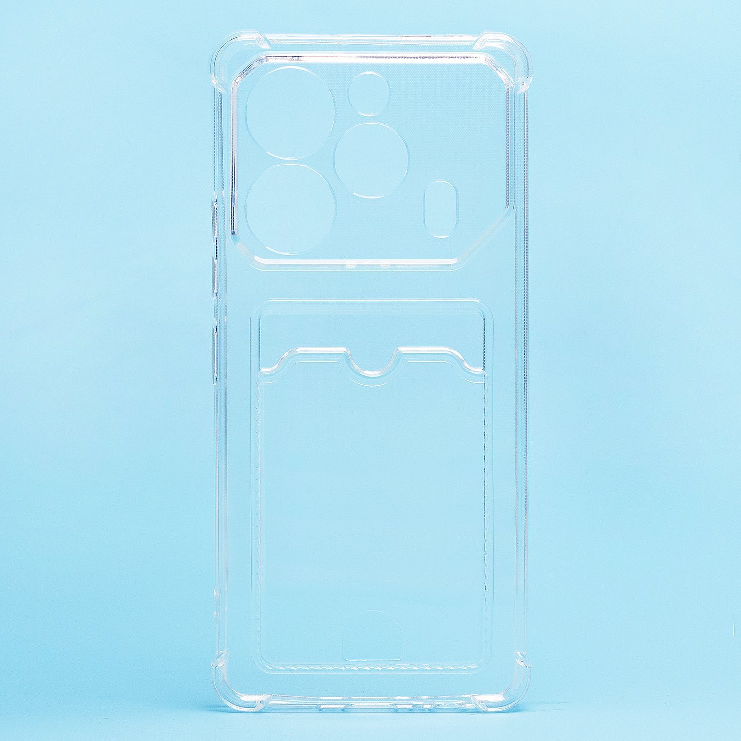 

Чехол для Tecno Pova 6 Pro 5G силиконовый с картхолдером 2 <прозрачный>