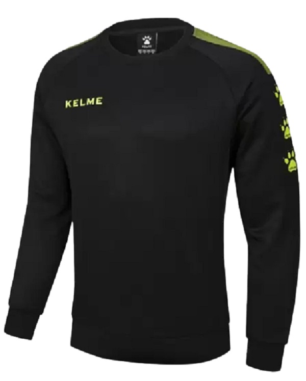 

Толстовка мужская KELME Knitted round neck sweater черная 52 RU, Knitted round neck sweater