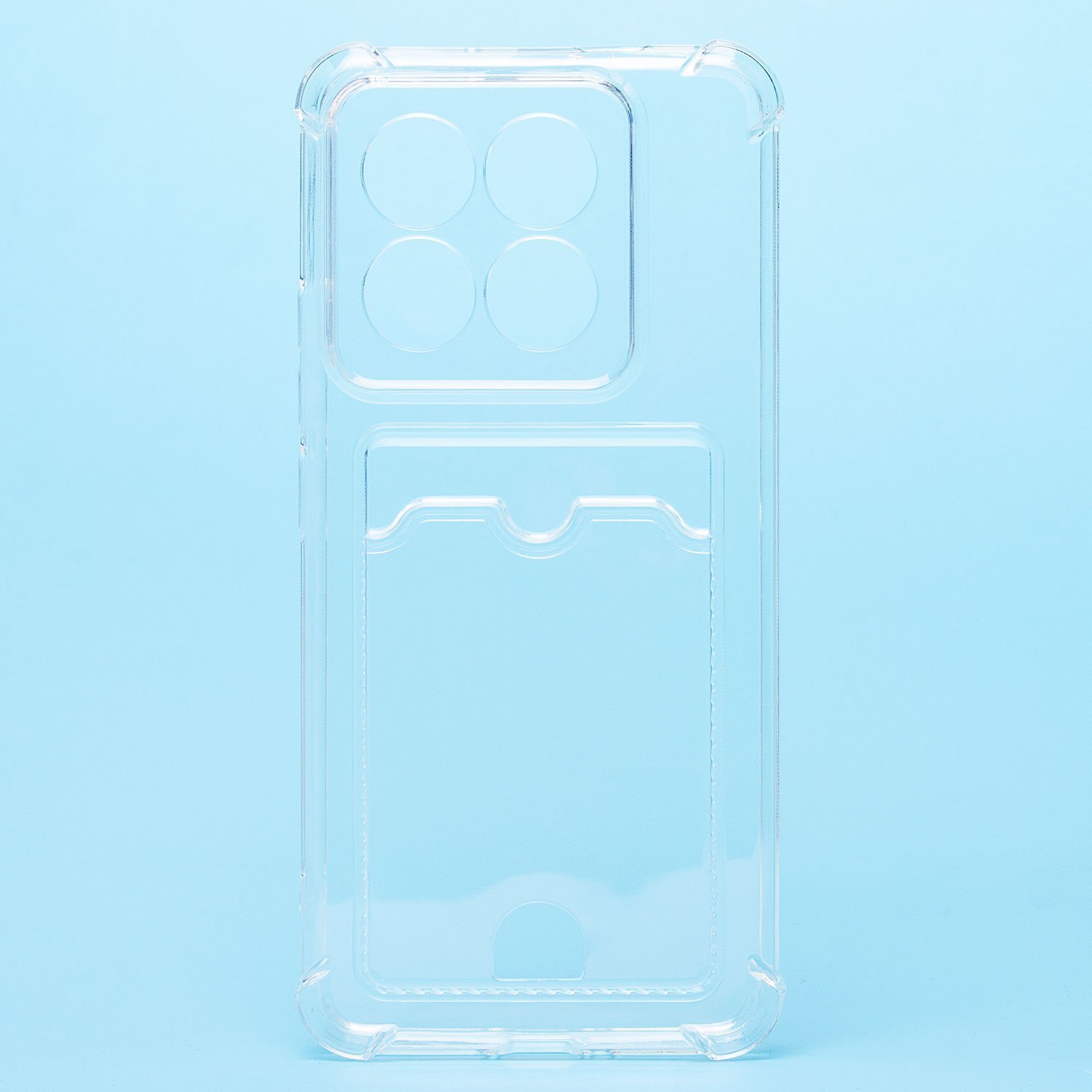 

Чехол для Xiaomi 14 Pro силиконовый с картхолдером <прозрачный>