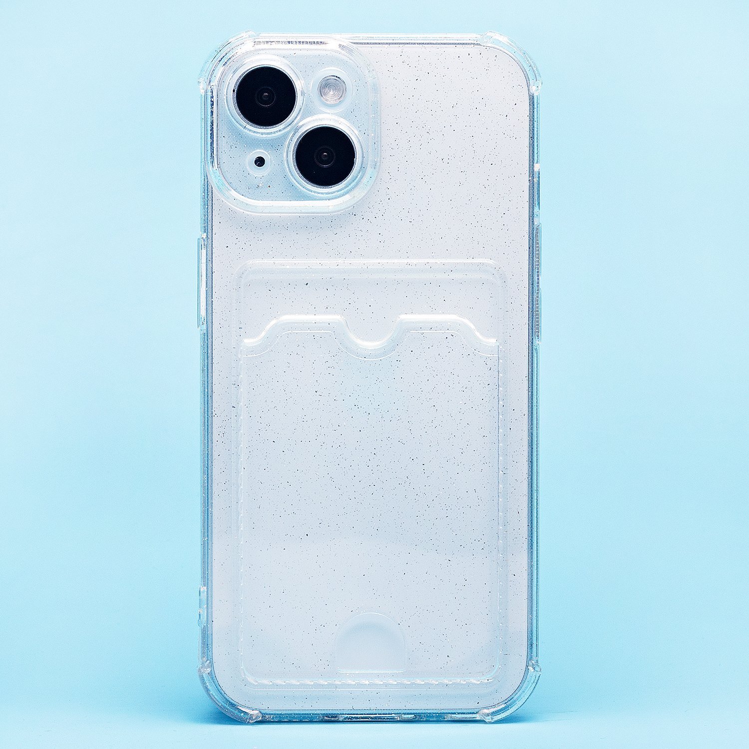 

Чехол для iPhone 15 силиконовый с картхолдером 5 <белый>