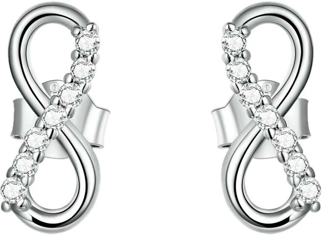 

Серьги из серебра bamoer BSE543, фианит, BSE543