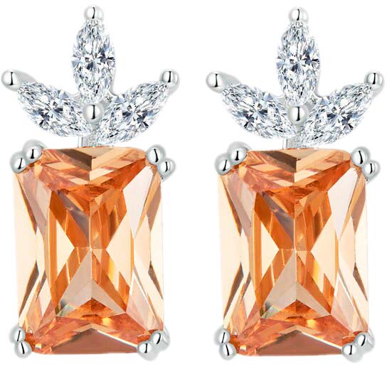 

Серьги из серебра bamoer BSE672, фианит, BSE672