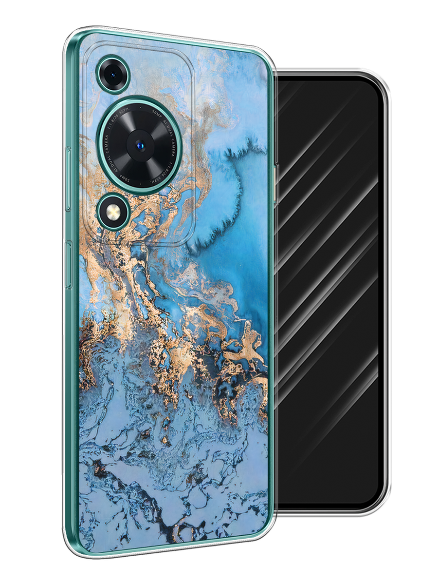 

Чехол Awog на Huawei Nova Y72 "Морозная лавина синяя", Серебристый, 6123650-1