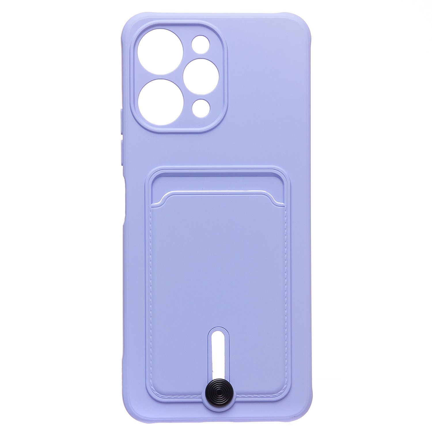 

Чехол для Xiaomi Redmi 12 (23053RN02Y) силиконовый с картхолдером 4 <светло-фиолетовый>