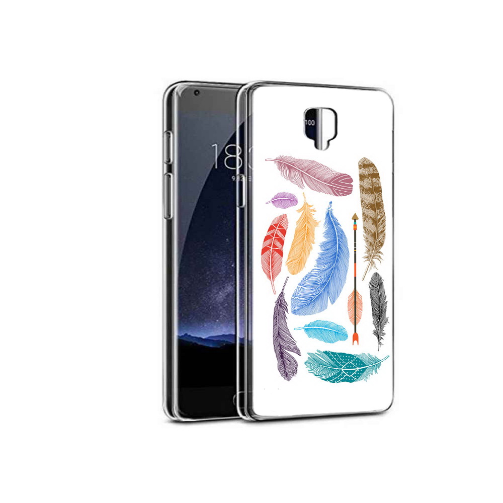 

Чехол MyPads Tocco для OnePlus 3 разноцветные перья (PT47261.124.572), Прозрачный, Tocco