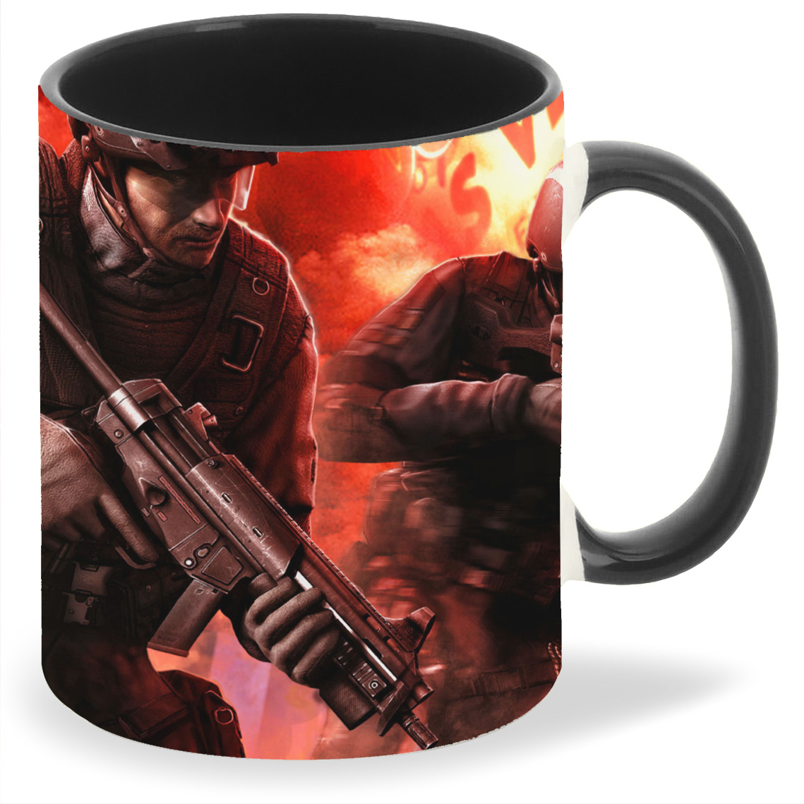 фото Кружка coolpodarok rainbow six vegas дымовые шашки и солдаты