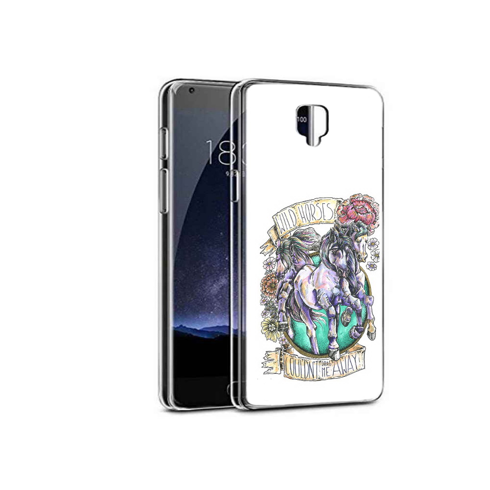 

Чехол MyPads Tocco для OnePlus 3 рисунок коней в цветах (PT47261.124.582), Прозрачный, Tocco