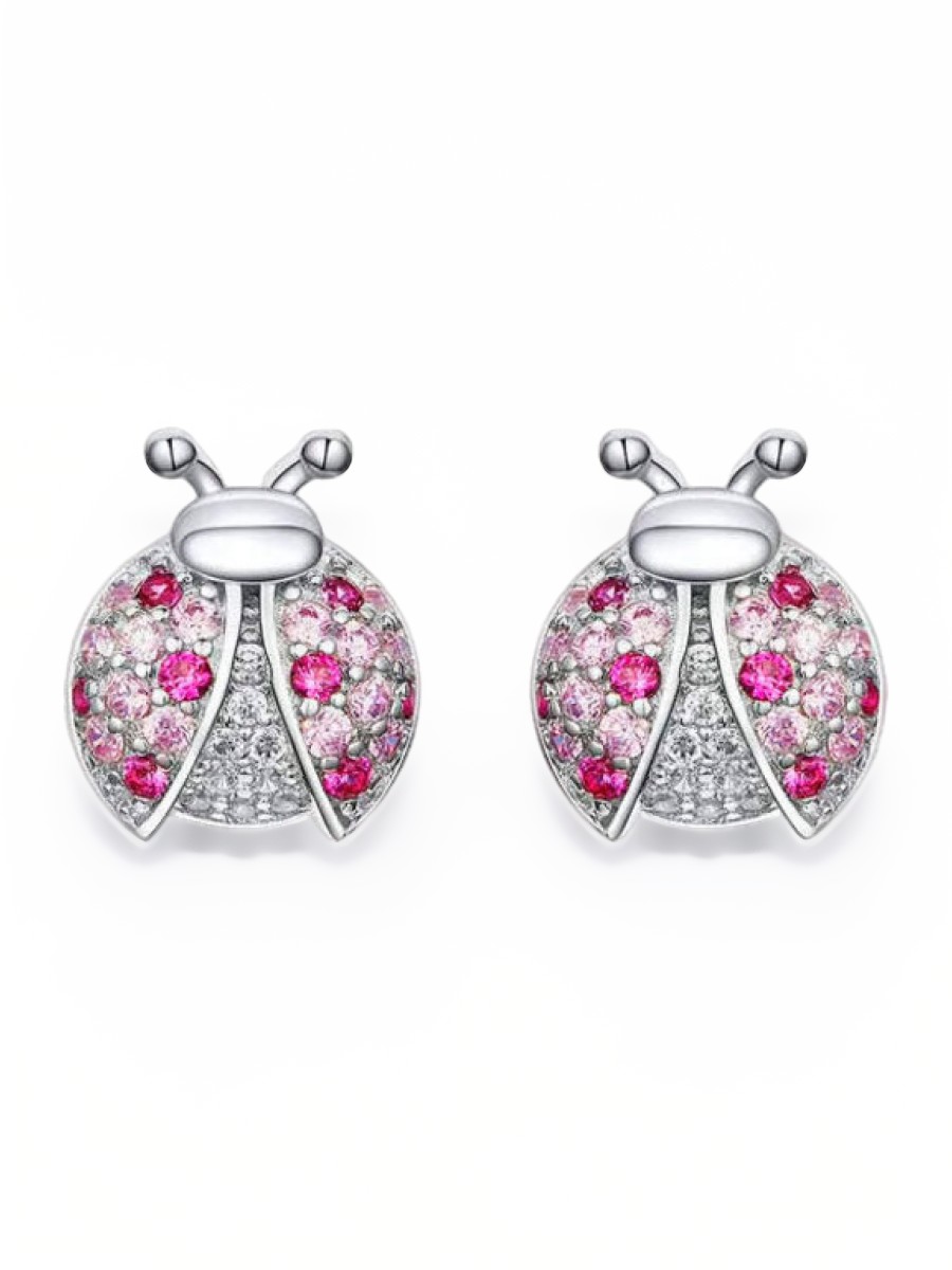 

Серьги пусеты из серебра bamoer SCE715, фианит, SCE715