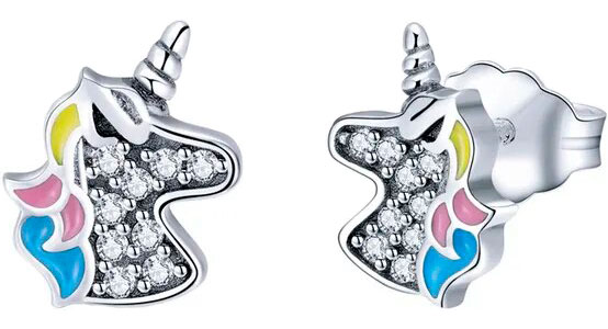 

Серьги пусеты из серебра bamoer SCE426, фианит, SCE426