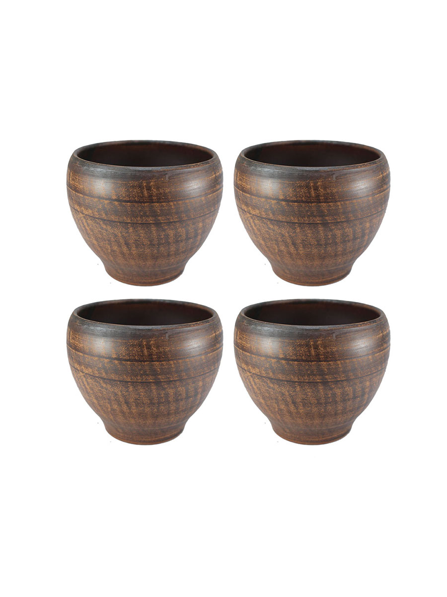 

Горшок для жаркого Солнечногорская керамика 13 см 700 мл 4 шт, Коричневый, 69_030.4 Горшок для жаркого 4шт