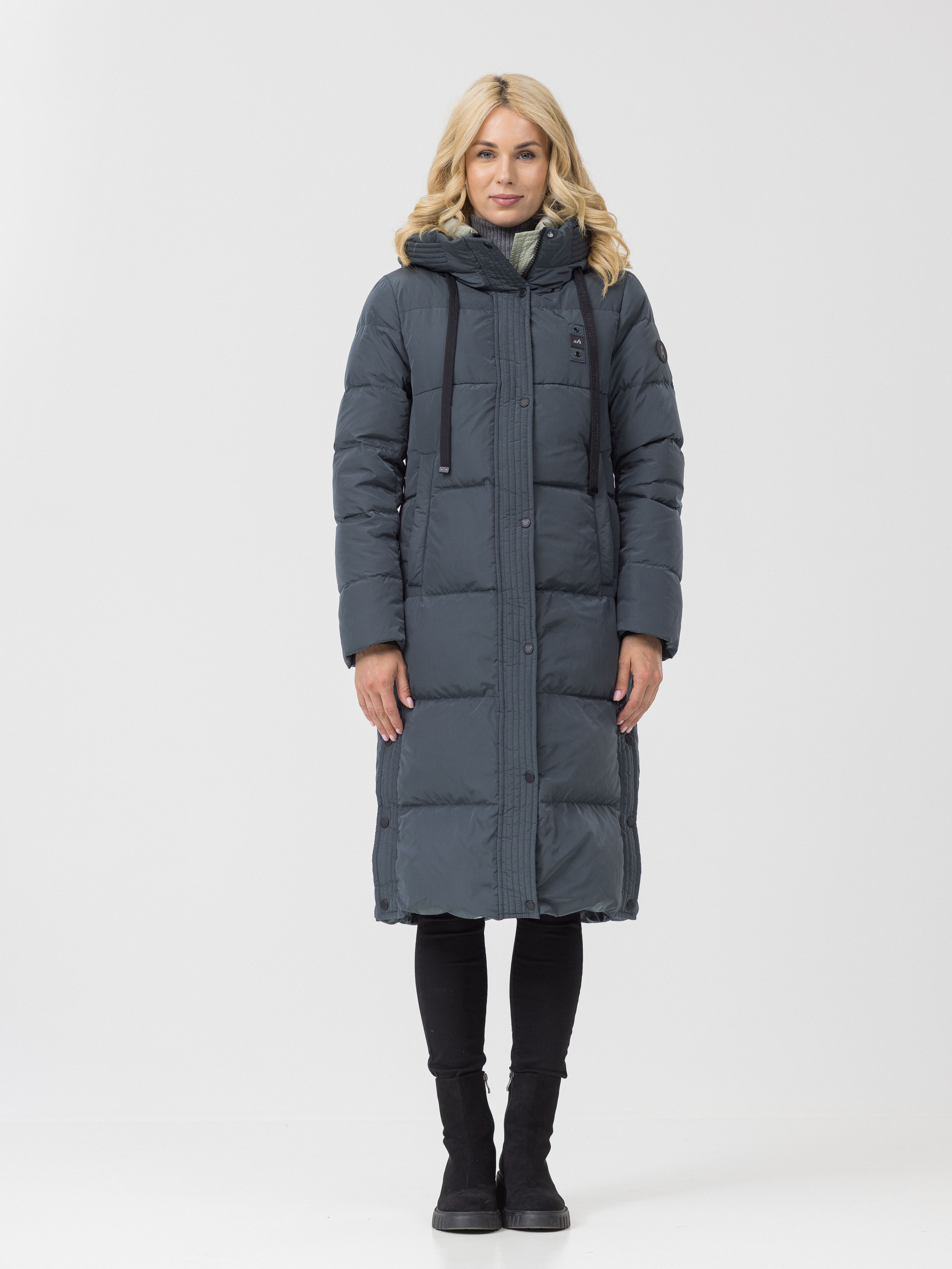 

Пуховик женский Avi A-19004-189 серый 48 EU, A-19004-189