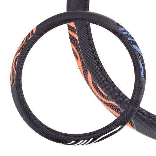 

Оплетка SKYWAY Glamour-1 M Черно/сине/оранжево/белая экокожа, Черный;синий