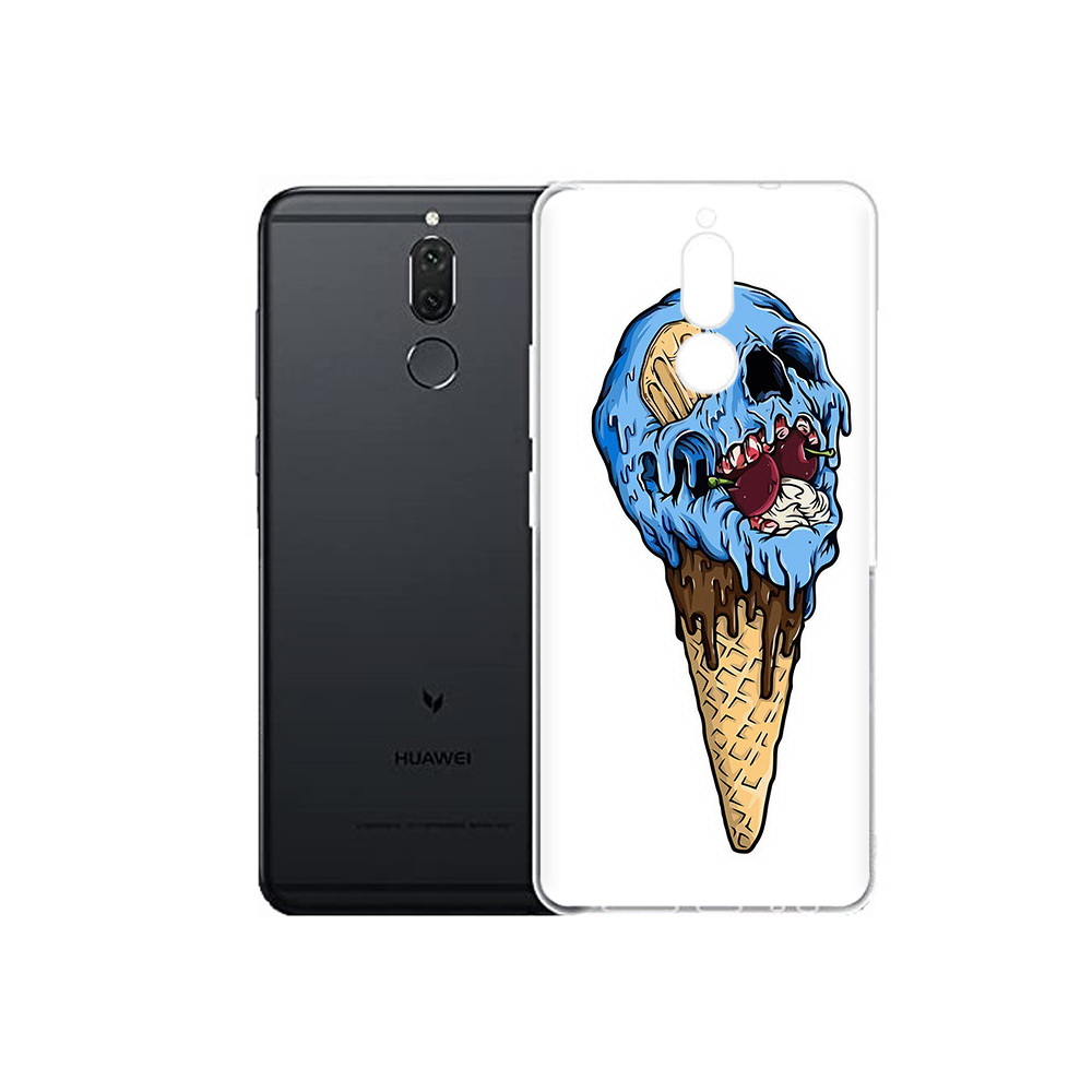 

Чехол MyPads Tocco для Huawei Nova 2i мороженное череп (PT92543.64.484), Прозрачный, Tocco