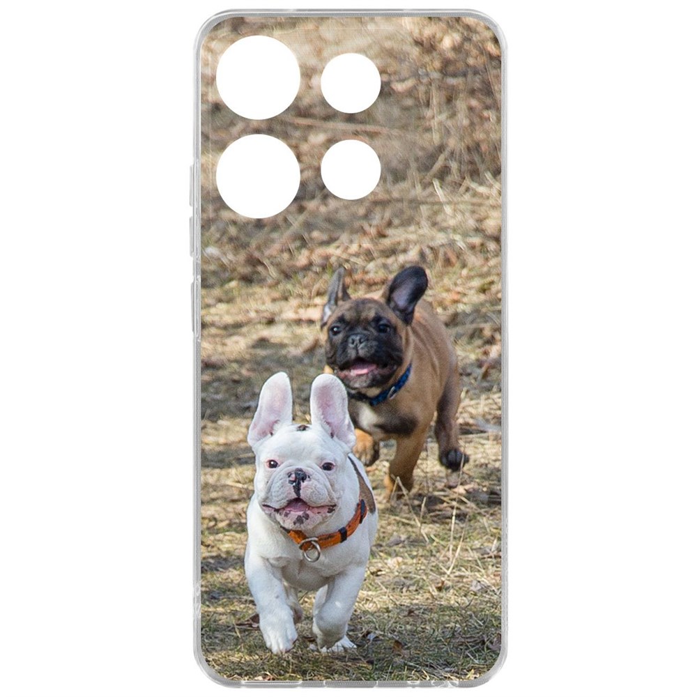 

Чехол-накладка Krutoff Clear Case Догонялки для Tecno Pop 7 Pro, Прозрачный