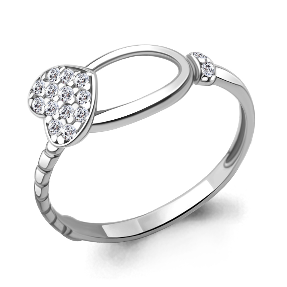 

Кольцо из серебра с фианитом р. 17 Aquamarine 67270А_925_р, 67270А_925_р