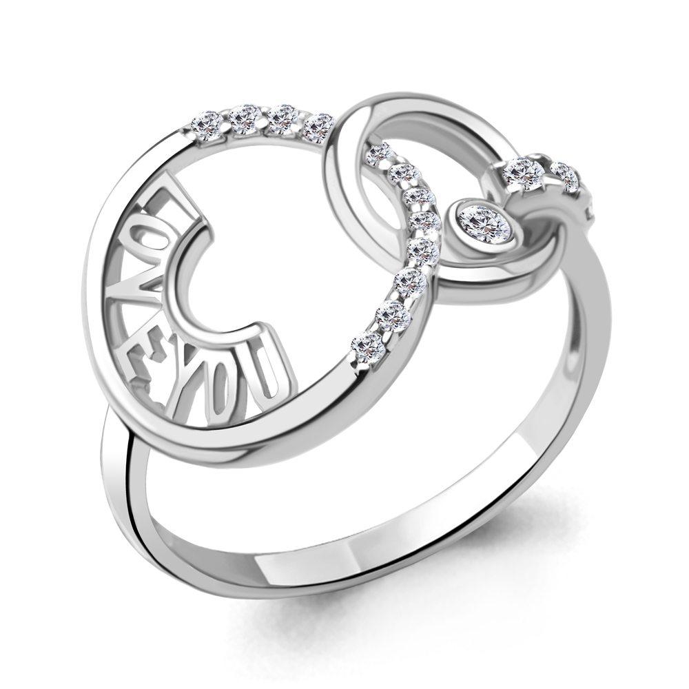 

Кольцо из серебра с фианитом р. 18 Aquamarine 67281А_925_р, 67281А_925_р