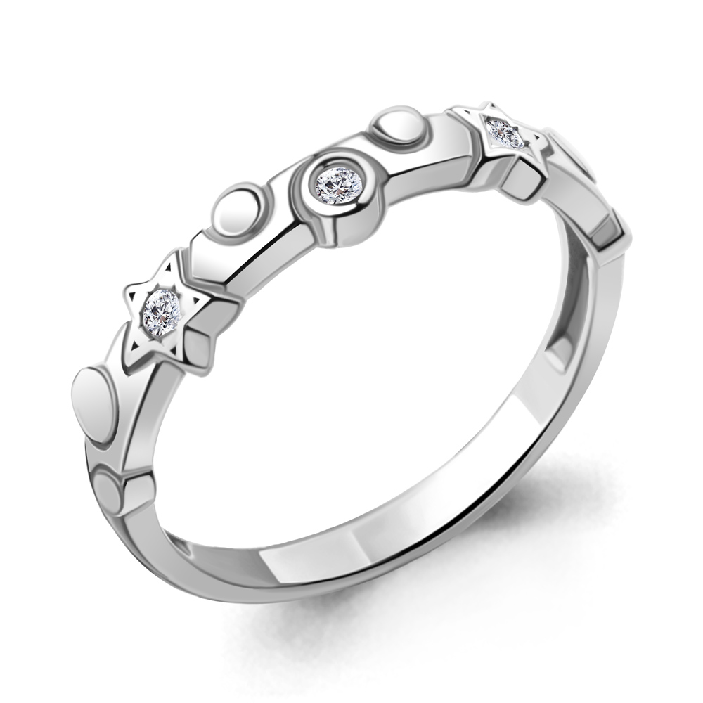 

Кольцо из серебра с фианитом р. 18 Aquamarine 67292А_925_р, 67292А_925_р
