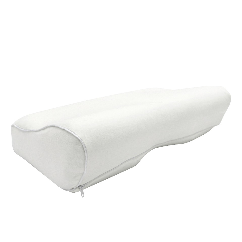 Подушка с выемкой под плечо AMARO HOME Memory Foam Side Max 52х27х13/9 см, белый