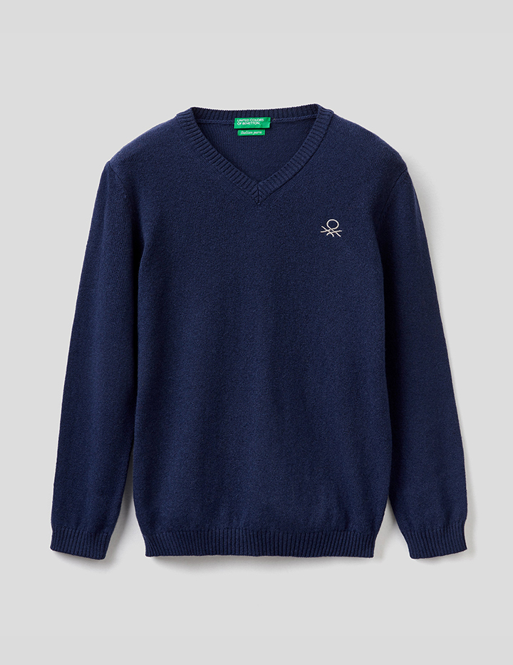 

Джемпер для мальчиков Benetton цв. синий р.116, 21A_1032C4078