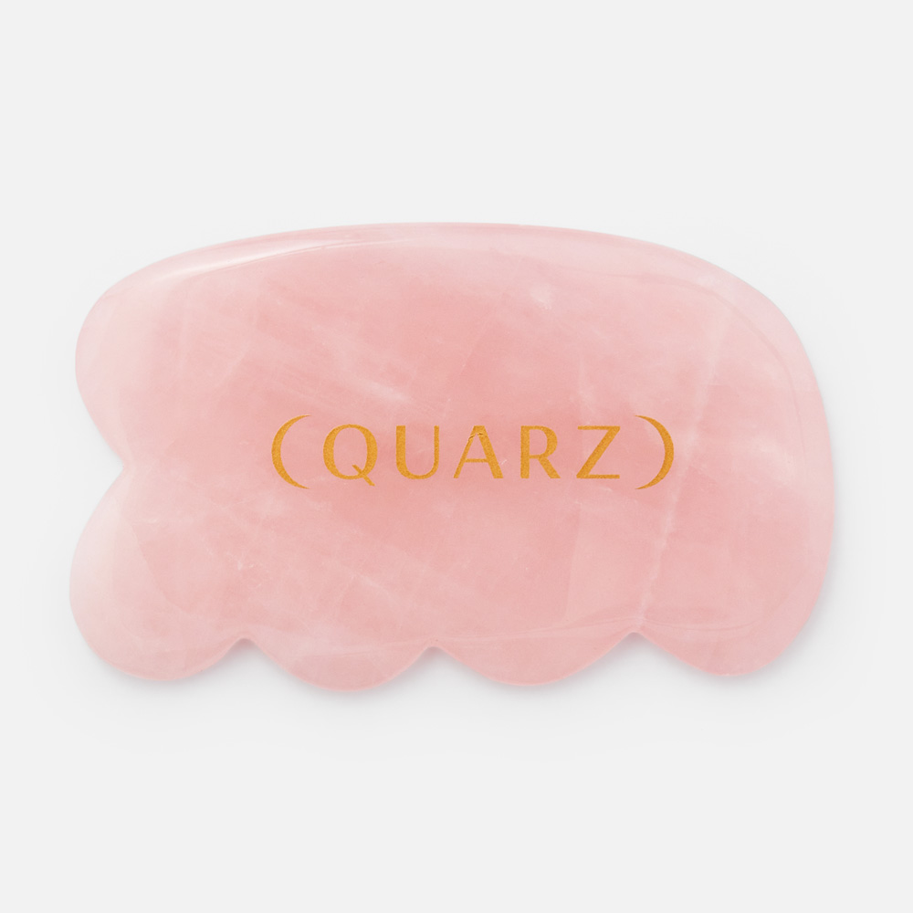 Скребок гуаша для тела Quarz из розового кварца