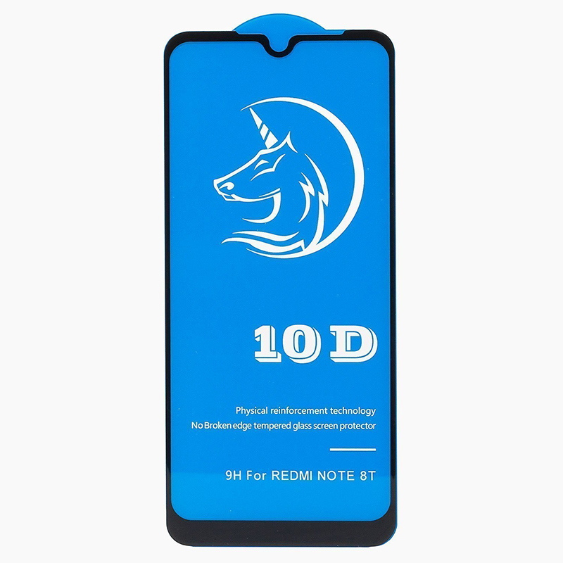 

Защитное стекло для Xiaomi Redmi Note 8T полное покрытие, черный (в упаковке)