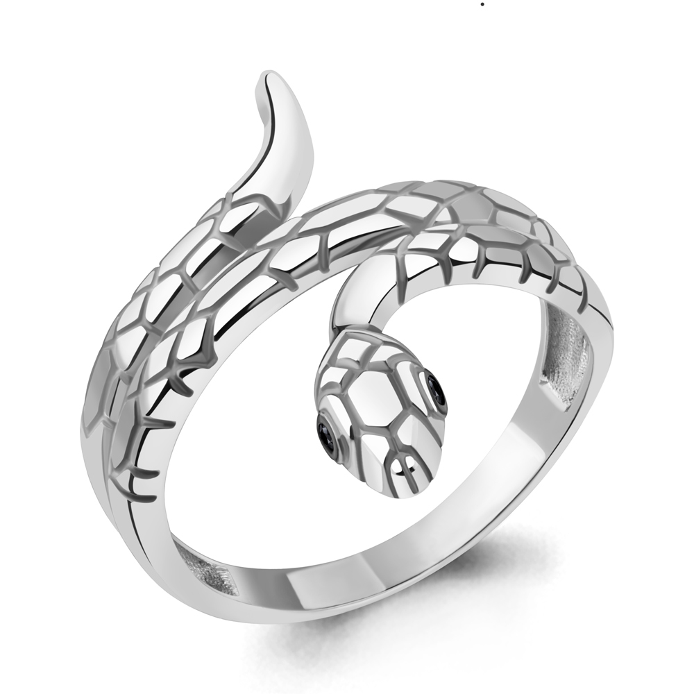 

Кольцо из серебра с кристаллом ювелирным р. 17,5 Aquamarine 67413Ч_925_р, 67413Ч_925_р