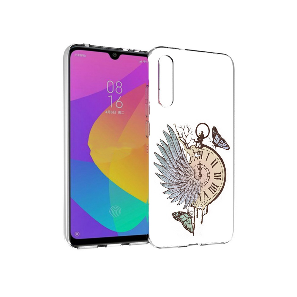 

Чехол MyPads Tocco для Xiaomi Mi CC9e страинные часы с крылом (PT134188.271.626), Прозрачный, Tocco