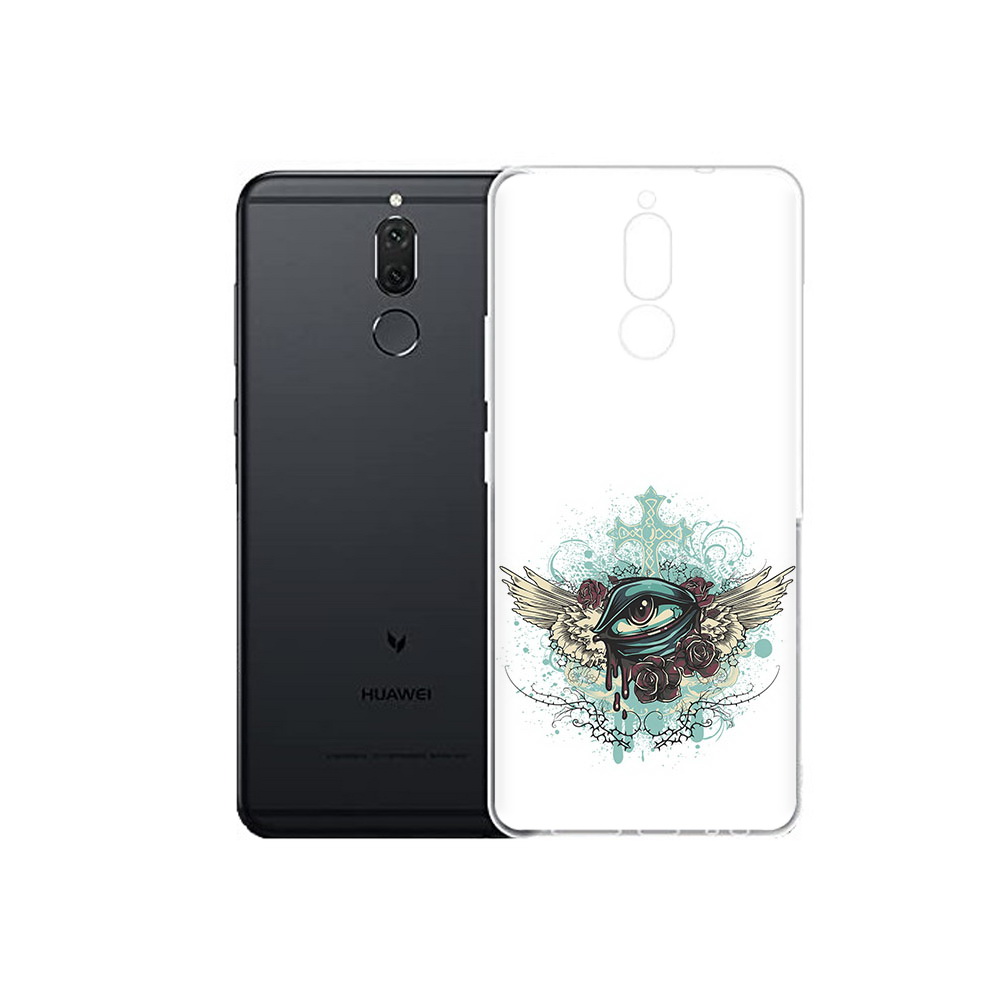 

Чехол MyPads Tocco для Huawei Nova 2i плачущий глаз с крыльями (PT92543.64.544), Прозрачный, Tocco