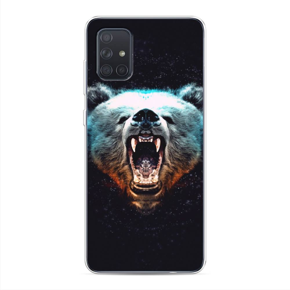 

Чехол Awog на Samsung Galaxy A71 "Медведь", Разноцветный, 29050-2