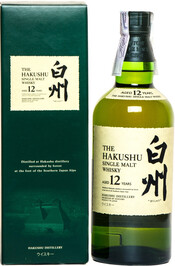 

Виски Suntory Hakushu 12 years в подарочной упаковке 43% 0,7 л