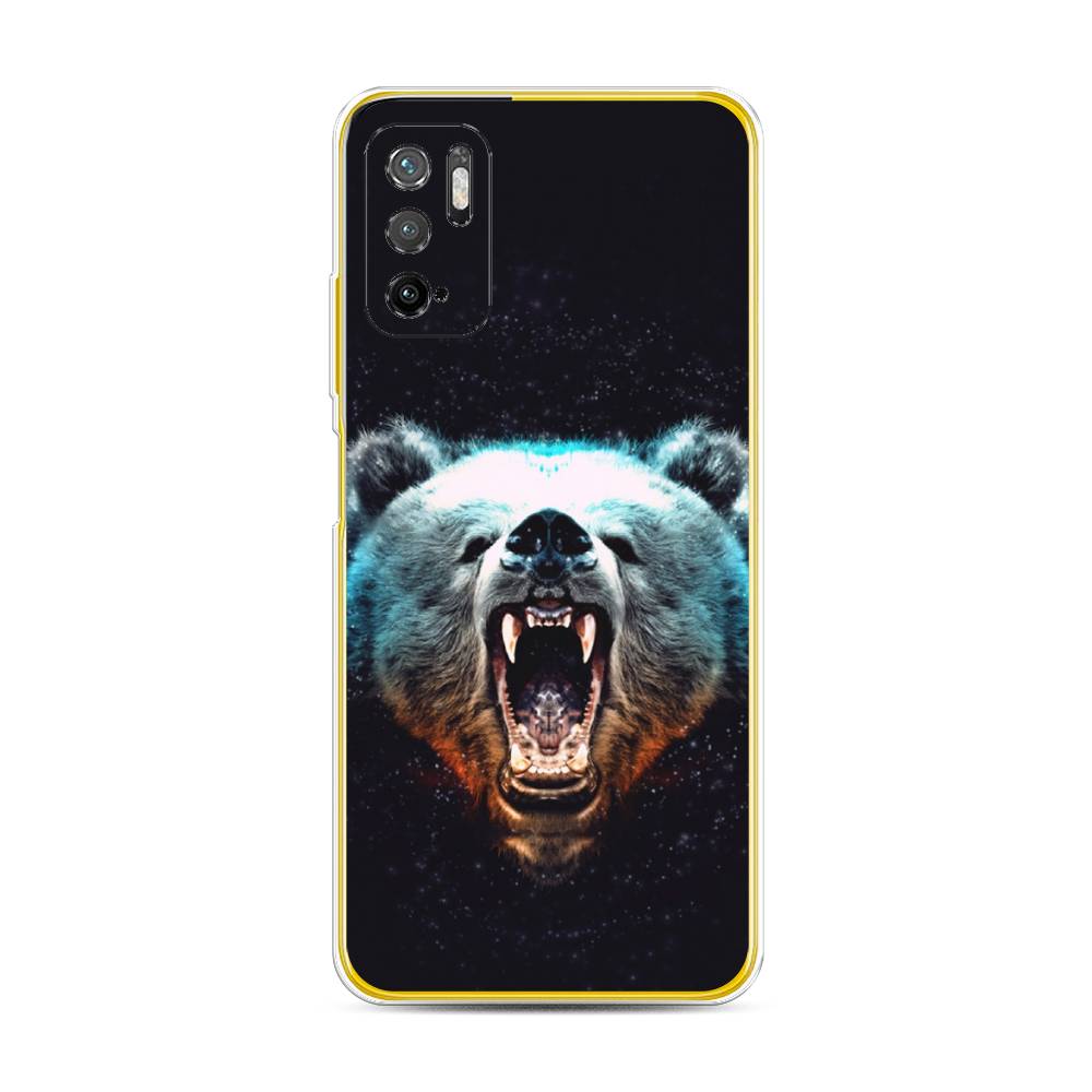 

Чехол Awog на Poco M3 Pro "Медведь", Разноцветный, 311050-2