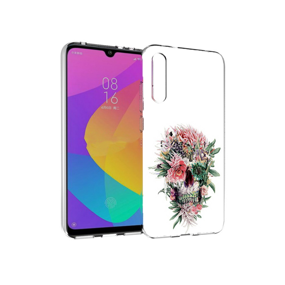 

Чехол MyPads Tocco для Xiaomi Mi CC9e череп из цветов (PT134188.271.677), Прозрачный, Tocco