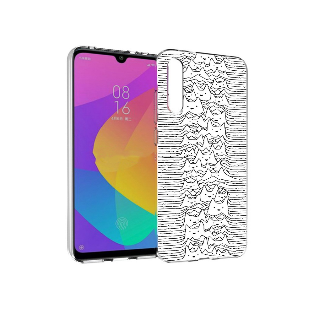 Чехол MyPads Tocco для Xiaomi Mi CC9e черно белые коты 3D (PT134188.271.682)