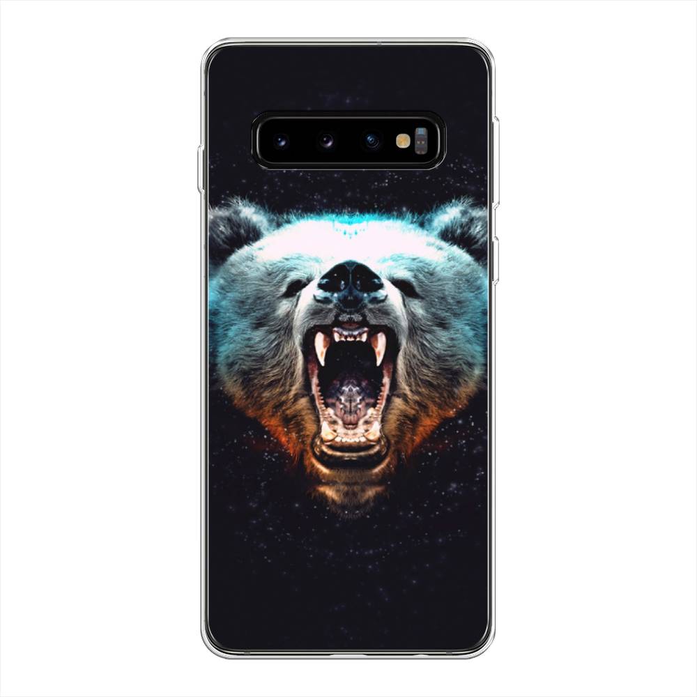 

Чехол Awog на Samsung Galaxy S10 + "Медведь", Разноцветный, 27150-2