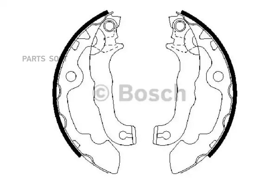 

Тормозные колодки Bosch барабанные 986487633