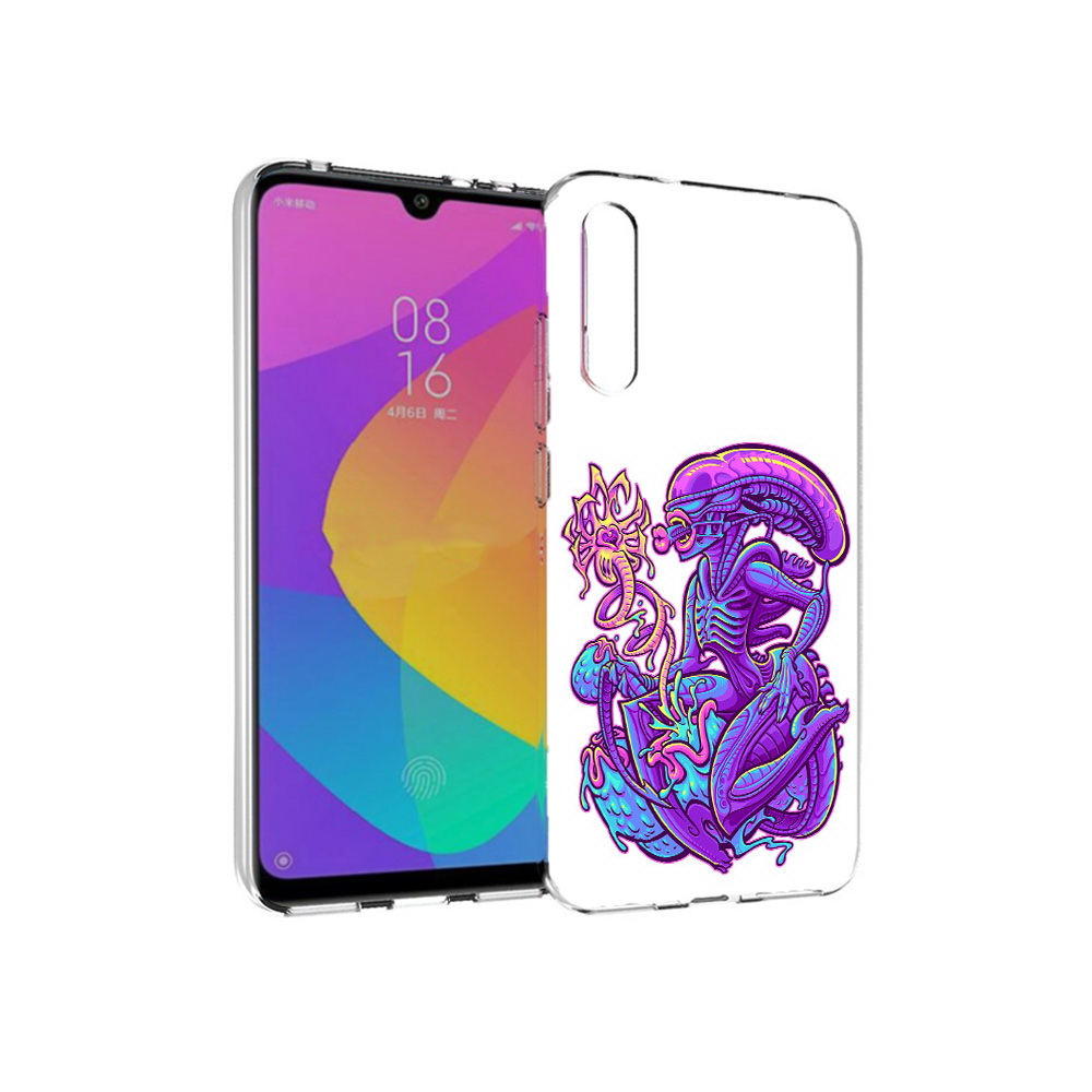 

Чехол MyPads Tocco для Xiaomi Mi CC9e чужой фиолетовый цвет (PT134188.271.693), Прозрачный, Tocco