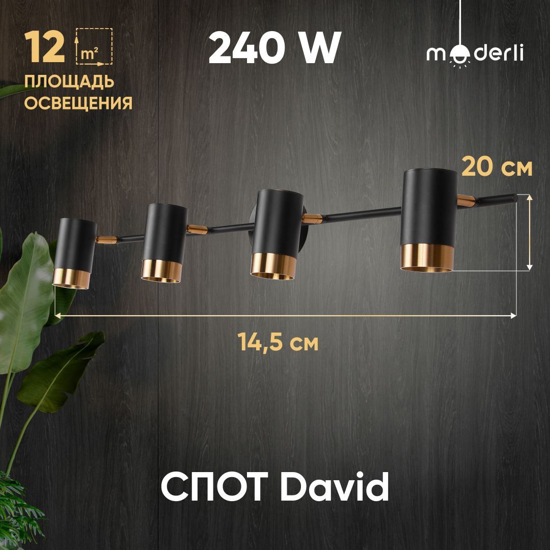 

Спот Moderli David V5030-4C, David