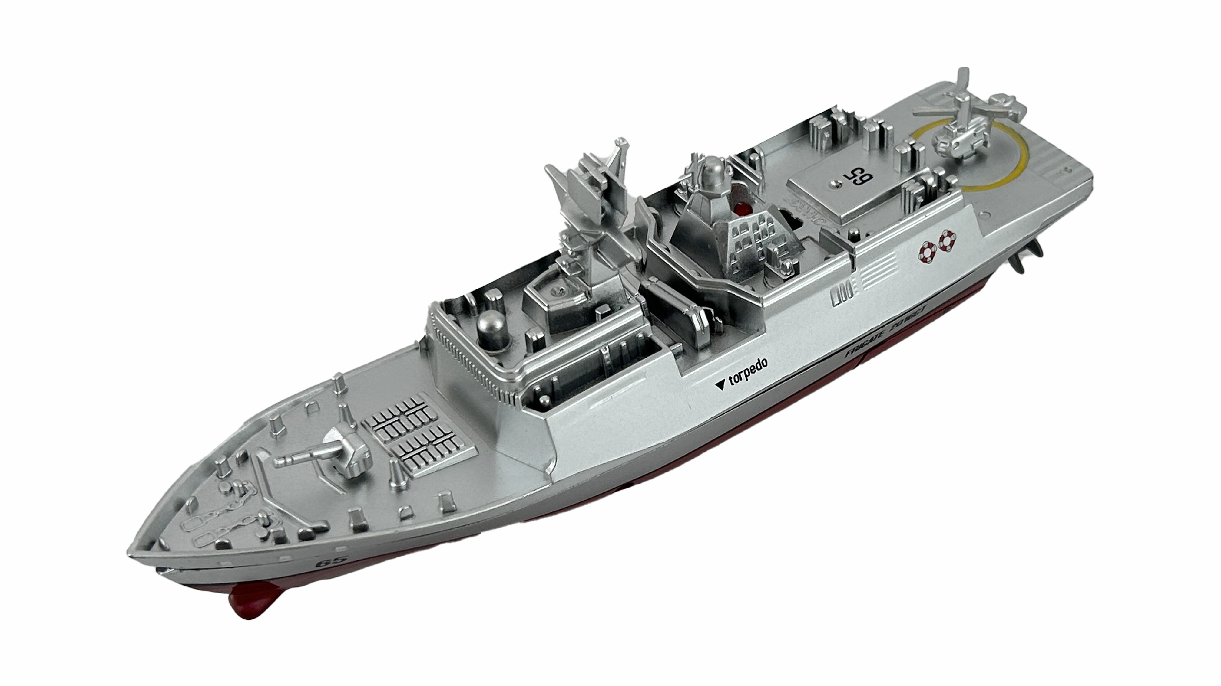 Катер фрегат на радиоуправлении Create Toys Frigate, 2 4G, 14см, 3318-GREY create toys подводная лодка на радиоуправлении submarine racing boat