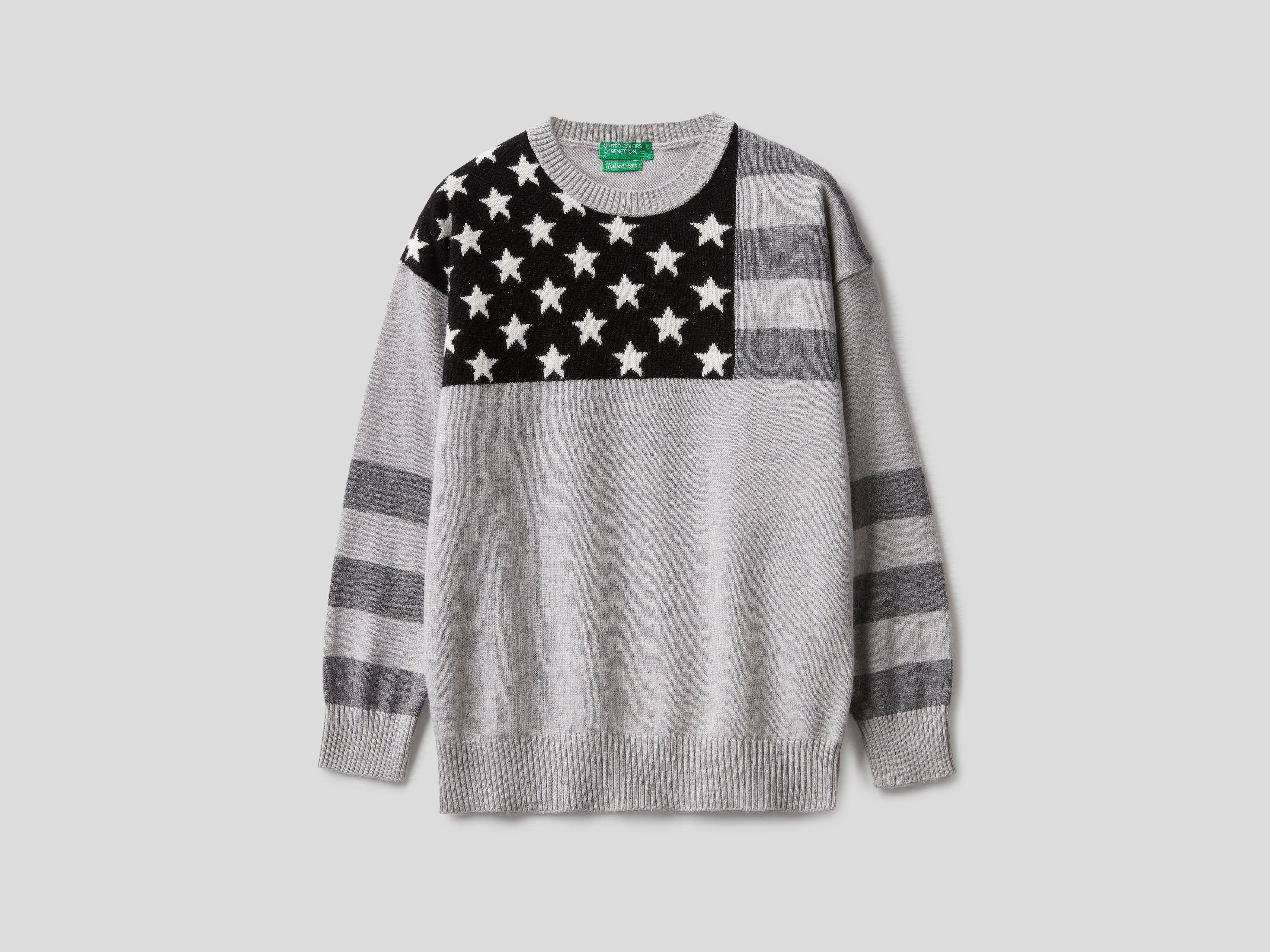 

Джемпер для мальчиков Benetton цв. разноцветный р.158, 21A_1032Q1128