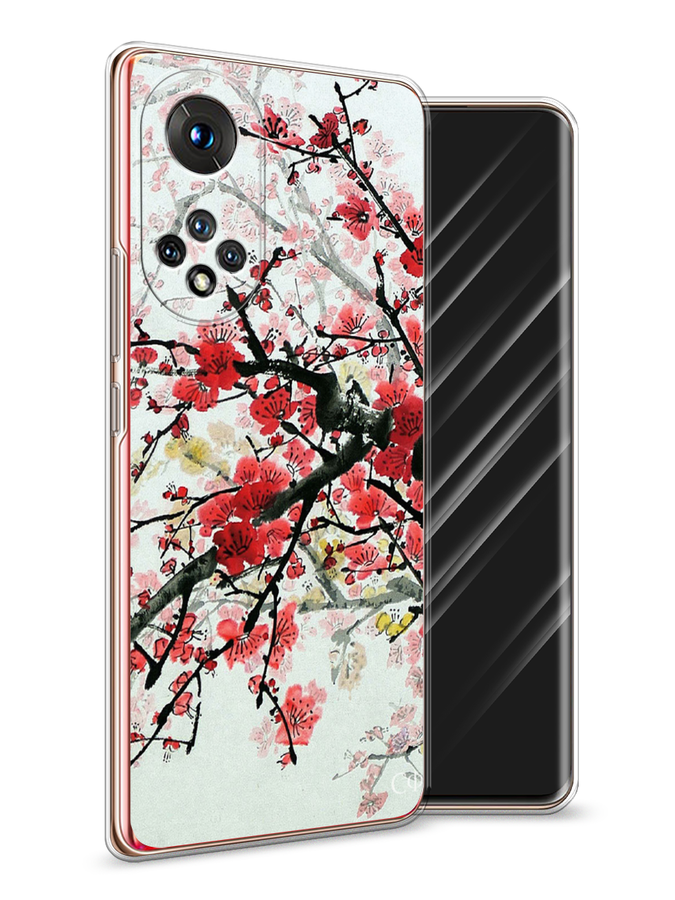 

Чехол Awog на Honor 50 "Сакура", Розовый;черный, 6105450-4