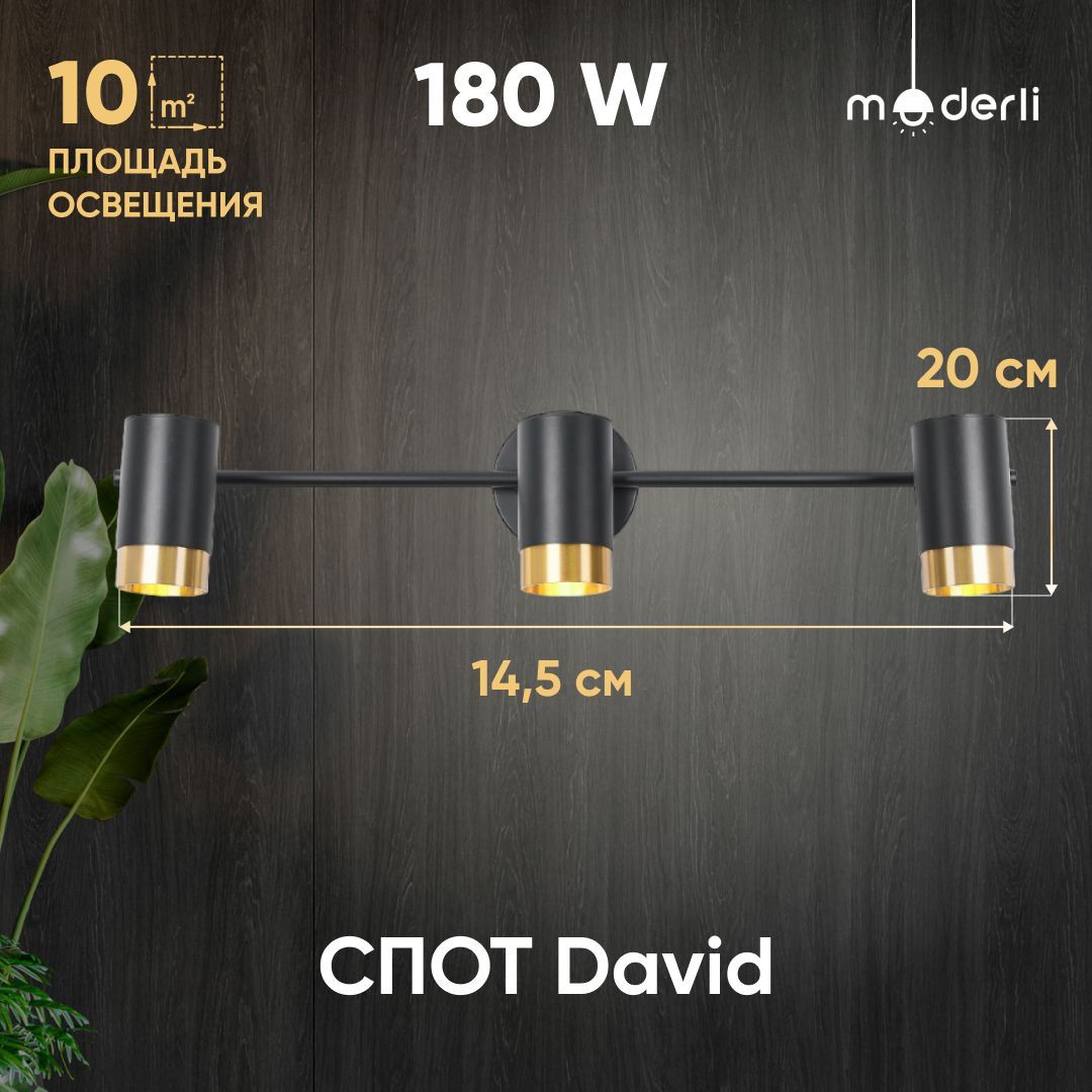 фото Спот moderli david v5031-3c