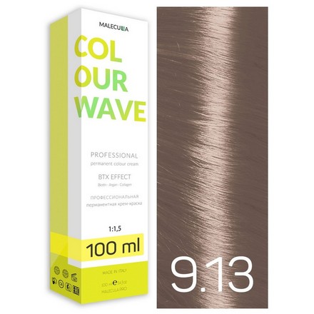 фото Крем-краска malecula для волос colour wave 9.13