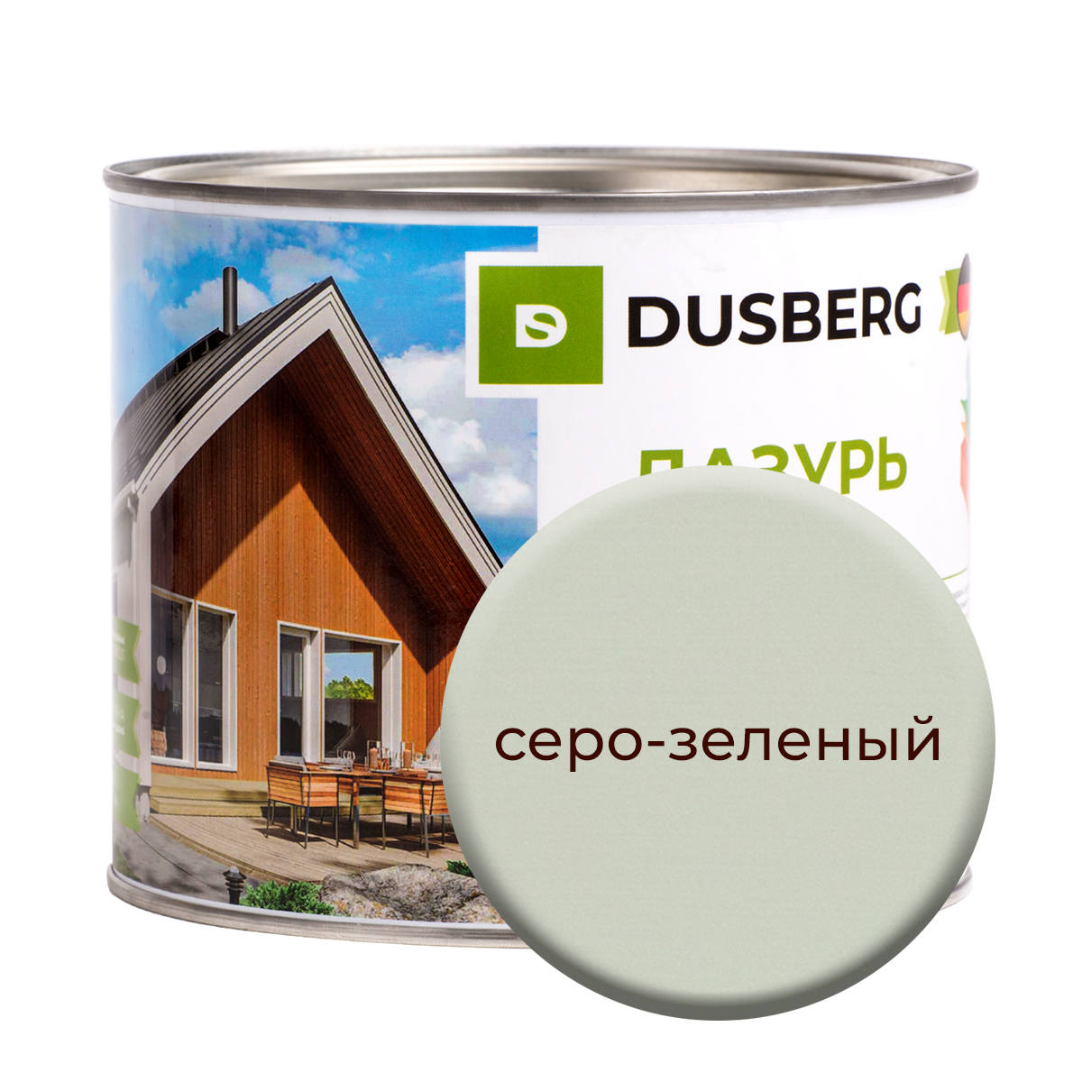 

Лазурь Dusberg для дерева 2 л Серо-зеленый, Зеленый;серый, 3110